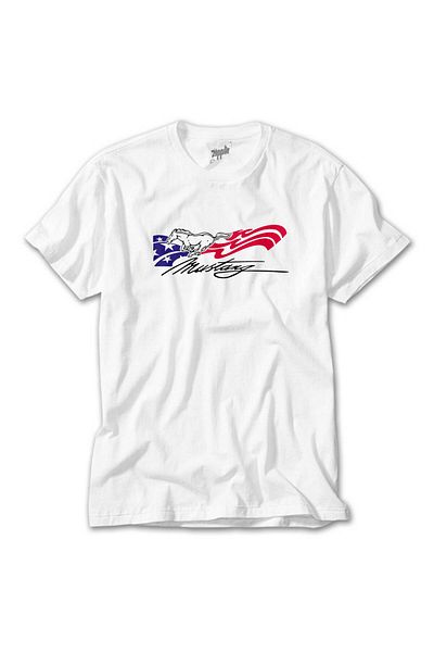 CrowsGate Mastang American White T-Shirt