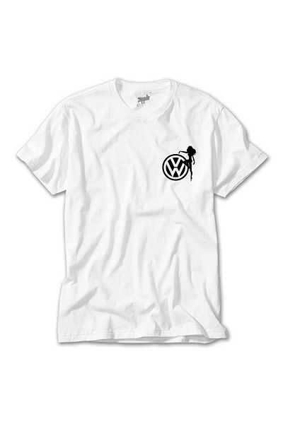 CrowsGate Volkswagen Woman Logo White T-Shirt