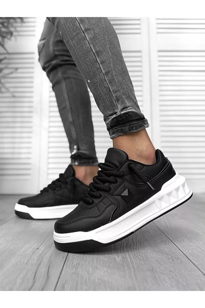 dehaine Men's sneakers, casual, VLT, black-white, 086