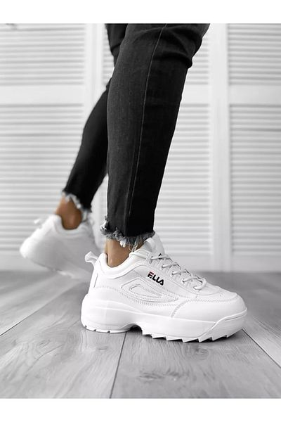 dehaine Men's casual high-top sneakers, 5730, white