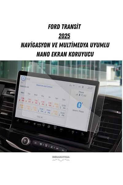 UniqAnatolia Nano Screen Protector Compatible with Ford Transit 2025 Navigation and Multimedia