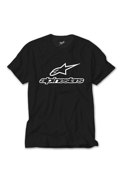 Z zepplin Alpinstars Logo Text Black T-Shirt