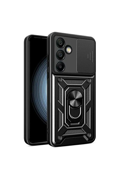 OEM Ultra-resistant Samsung S25 case with sliding camera protection, 360° rotating ring and magnetic ca