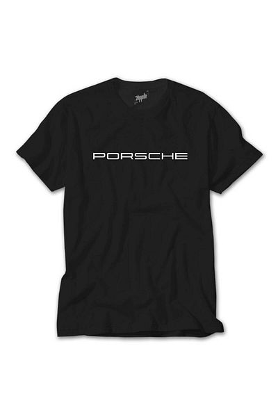 Z zepplin Porsche Text Black T-Shirt