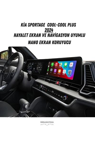 UniqAnatolia Kia Sportage Cool,Cool Plus 2024 Digital Instrument and Navigation Compatible Nano Screen Protector