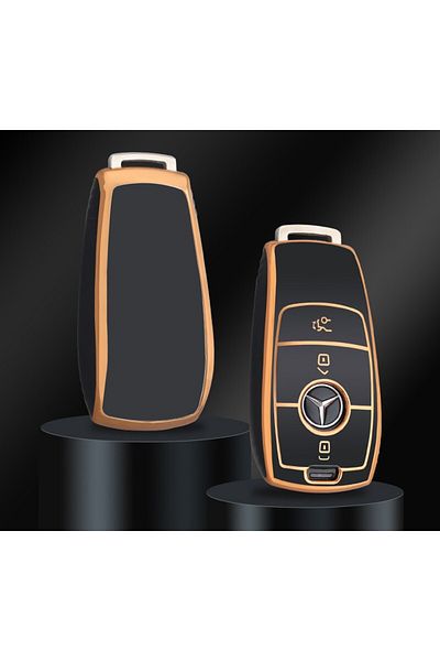 OEM Premium protective cover for Mercedes Benz car key, Elegance Luxury Cover Key, Black MyStyle�