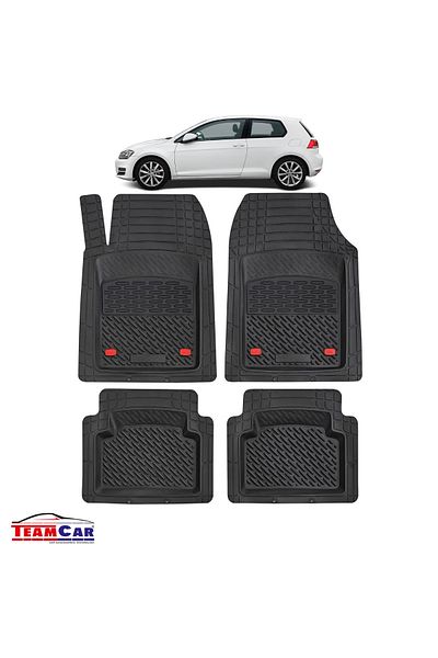 TEAMCAR Covorașe auto tip tavă compatibile cu Volkswagen Golf 7 Hatchback cu 3 uși (2012–2020)
