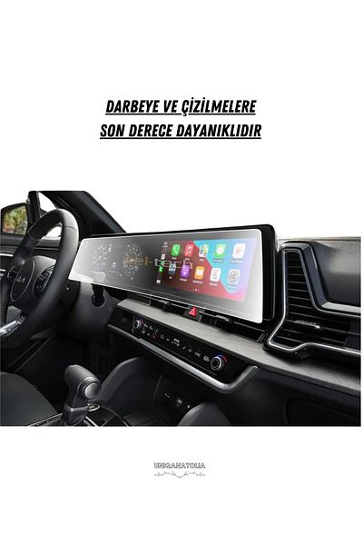 UniqAnatolia Kia Sportage Cool,Cool Plus 2024 Digital Instrument and Navigation Compatible Nano Screen Protector