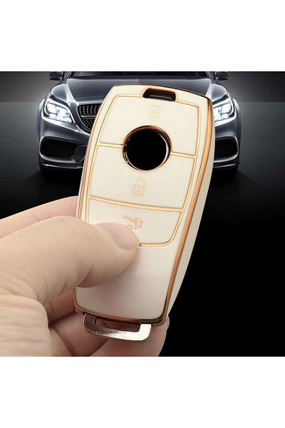 OEM White key cover for Mercedes Benz A B C E S Class W204 W205 W212 W213 W176 GLC CLA AMG W177
