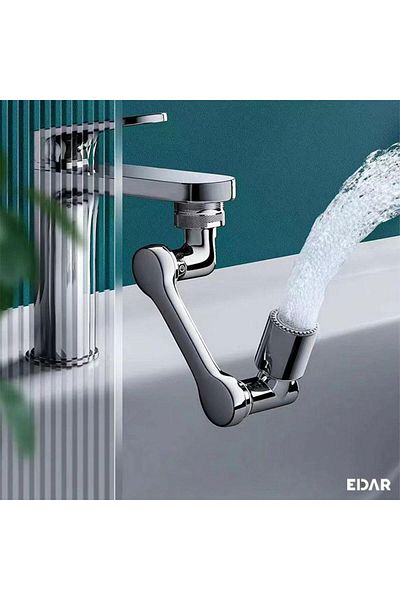 OEM Prelungitor pentru robinet, moduri multiple de debit al apei, rotativ, model universal, argintiu, plastic