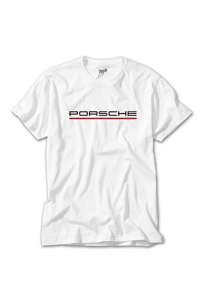 CrowsGate Porsche Text Red White T-Shirt