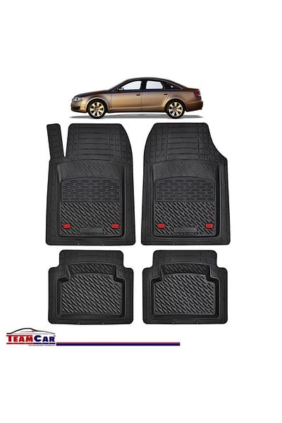 TEAMCAR ® Car Mats Tray Type Compatible With Audi A6 C6 Sedan (2004–2011)