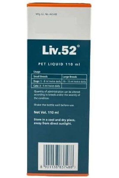 Himalaya Liv.52 Appetite Stimulant and Liver Protectant for Dogs and Cats, 110ml
