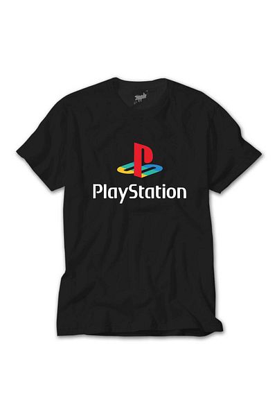 Z zepplin Playstation Logo White Black T-Shirt