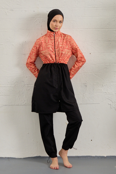 REMSA Parachute Fully Covered Hijab Swimsuit 3024-279 Black03