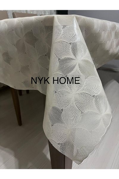 NYK HOME Față de masă ștergabilă din PVC de lux cu model de paie Toate culorile și dimensiunile Culoare cafea crem