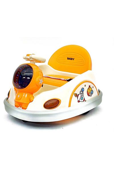 Picodino Masinuta Electrica Tip Bumper pentru Copii, Control Parental, LED, Anticoliziune, Galben