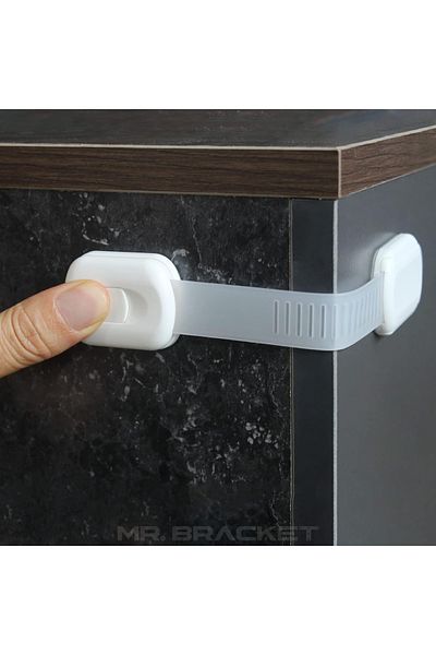 MR.BRACKET Adjustable Non-Marking Multi-Purpose Cabinet Refrigerator Toilet Drawer Lock Child Lock 3m Adhesive