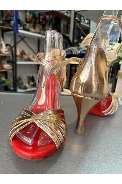 bitangosu 7 bantlı yeni model salsa baçata latin dansları 6 cm kadeh topuklu dans ve salon ayakkabısı ROSE