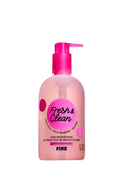 Victoria's Secret Săpun lichid pentru mâini și corp, Fresh Clean, Victoria's Secret PINK, 355 ml