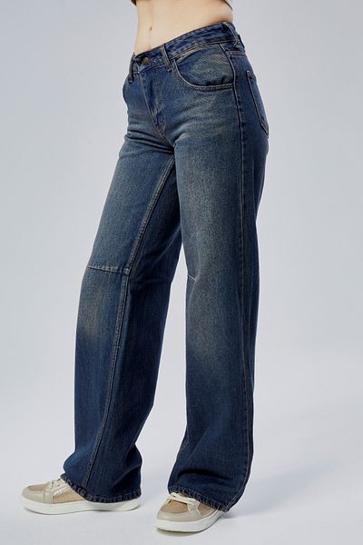 geenz manifacture Buckle Detailed Loose Fitting Wide Leg Comfortable Baggy Jean Jeans Loose Women's Pants