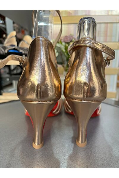 bitangosu 7 bantlı yeni model salsa baçata latin dansları 6 cm kadeh topuklu dans ve salon ayakkabısı ROSE