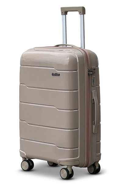 ZAAPPY Lightweight Pp 24 Inch [20-25kg] Spinner Wheel, Hard Shell, Unbreakable Luggage