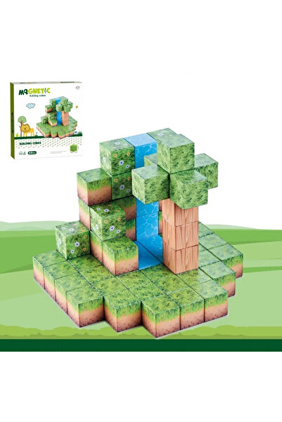 Picodino Μαγνητικά τρισδιάστατα τουβλάκια Minecraft, 2cm - 64 τεμάχια