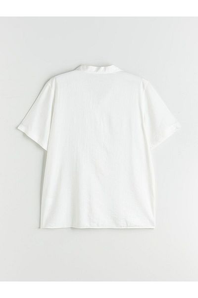 LC Waikiki Southblue Regular Fit Resort Collar Men's Shirt