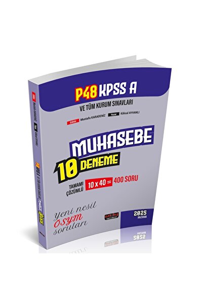Savaş Yayınevi P48 KPSS A Grubu Muhasebe 10 Deneme 4. Baskı