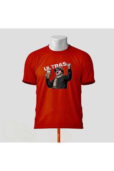 SARI Ultras Huligan Temali Tshirt 100% Cotton