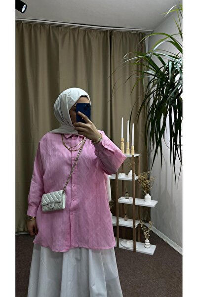 lamina OVERSIZE ÇİZGİLİ GÖMLEK