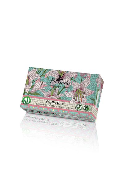 Florinda Florinda vegetable soap with Pink Lily fragrance, La Dispensa, 100 g
