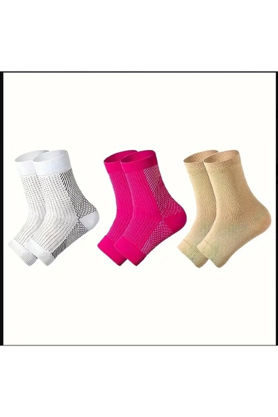 ORGANICYOU YIWU 3 Çift BROPITE Bilek Kompresyonlu Ayak Parmakları Açık Çorap,...