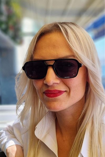 Mood Agenda Unisex Sidney Rectangle Retro Model Sunglasses