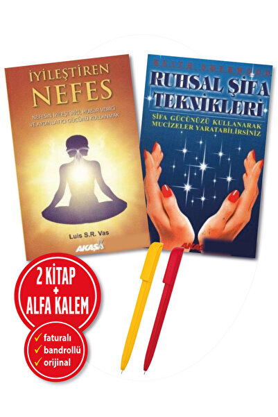 Akaşa Yayınları Alfa Kalem+ Luis S. R. Vas 2 Kitap(İyileştiren Nefes+Ruhsal Ş...