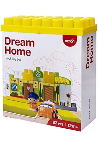 Moon Dream Home – Building Block Toy Set – Learning Toddlers Colorful Building Bricks