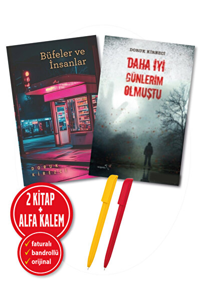 Müptela Yayınları Alfa Kalem+ Doruk Kirezci 2 Kitap(Büfeler ve İnsanlar+Daha ...