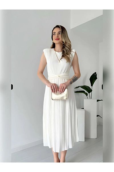 Zoe Zoe Πλισέ φόρεμα DANIEL με λεπτομέρεια στη μέση