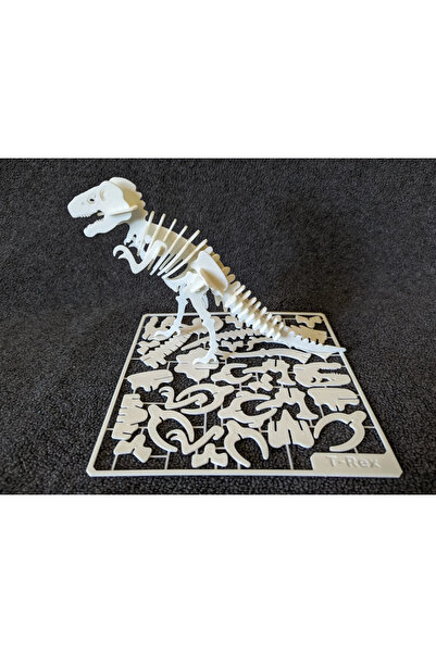 ESL Decor مجموعة ألغاز ثلاثية الأبعاد DIY - تي ريكس، موضوع الديناصورات - مع أ...