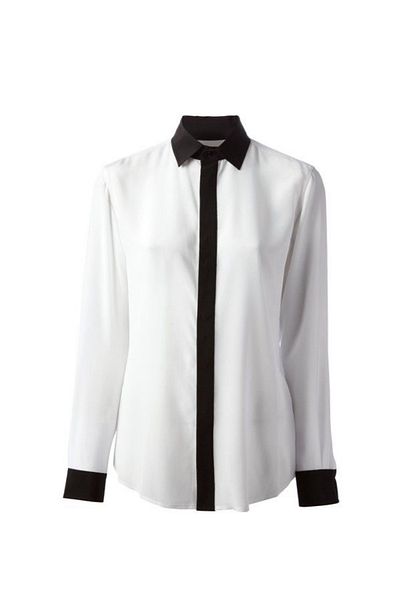 by shirts collection Cămașă elegantă de elită cu detaliu alb de manșetă cu rever