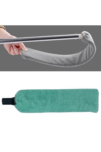EkvaGroup Recessed Surface Cleaning Mop Dusting Brush with Magic Microfiber Head