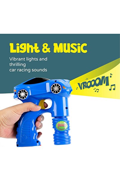 THE MOON Brand Raptor Bubble Gun for Kids – Cool Bubble Maker Car Toy – Blowing Bubble Machine K