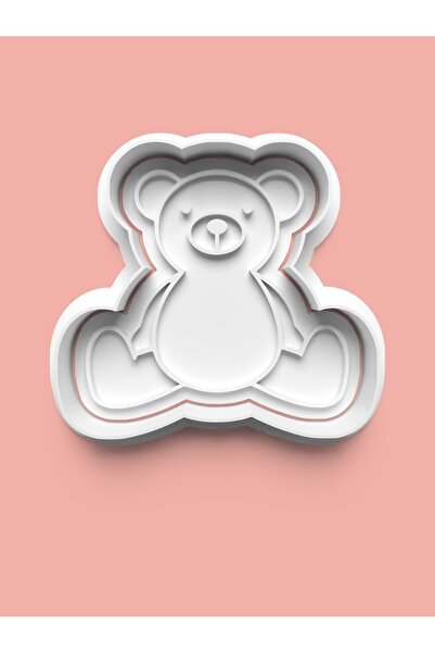 AKTASTORE قالب بسكويت تيدي بير للأطفال وقالب عجينة السكر