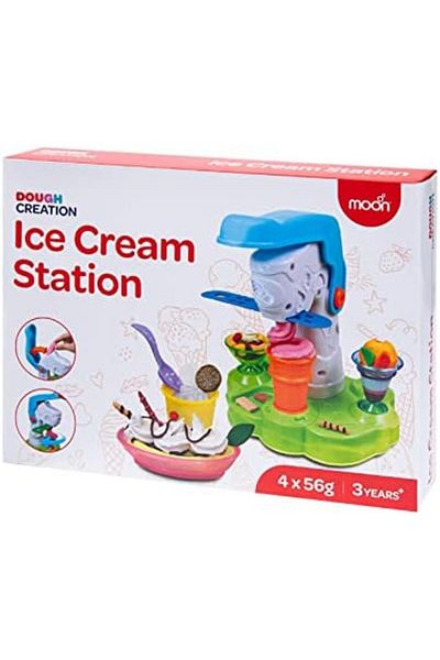 Moon Dough Creation Ice Cream Station – Playdough for Kids Icecream Maker Toy – NonToxic