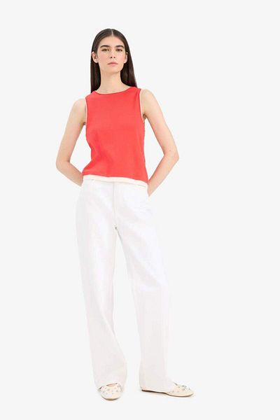 DeFacto New Season Slim Fit Slim Fit Crew Neck Ribbed Undershirt