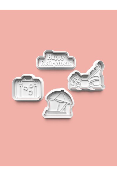 AKTASTORE قالب كوكيز العطلات وقالب عجينة السكر مجموعة من 4 قطع 0609-set