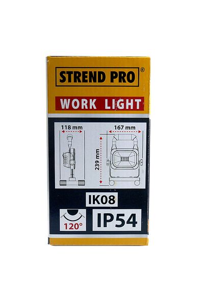 Strend Pro Proiector lucru, LED SMD, cu acumulator si maner, 10 W, 800 lm, IP54, Strend Pro
