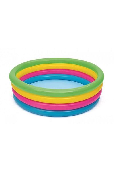 BESTWAY Piscina Gonflabila Pentru Copii, Rotunda, Curcubeu, 157x46 Cm, Rainbow