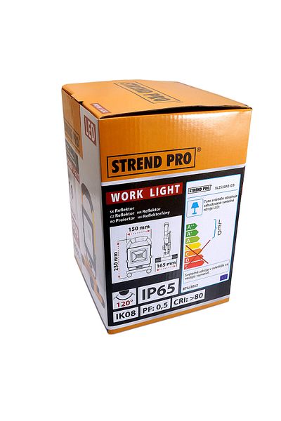 Strend Pro Proiector lucru, LED SMD, stativ, 10 W, 800 lm, cablu 1.8 m, IP65, Strend Pro